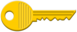 golden key PNG image, free-1176